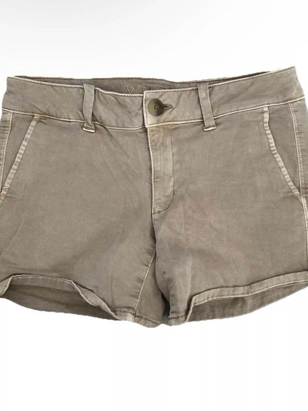 Women’s American Eagle Super Stretch Midi Brown Shorts Size 4